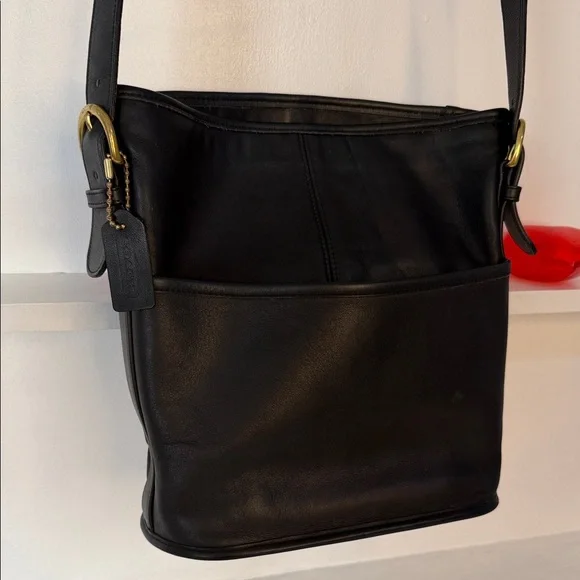 Coach Vintage 4153 Black Leather Messenger Bag❤️❤️❤️🎀 - Picture 15 of 15